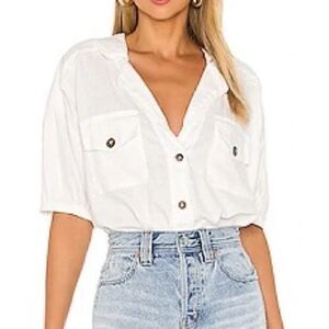 Free People So-Fari Bodysuit in Ivory - XS ($68)